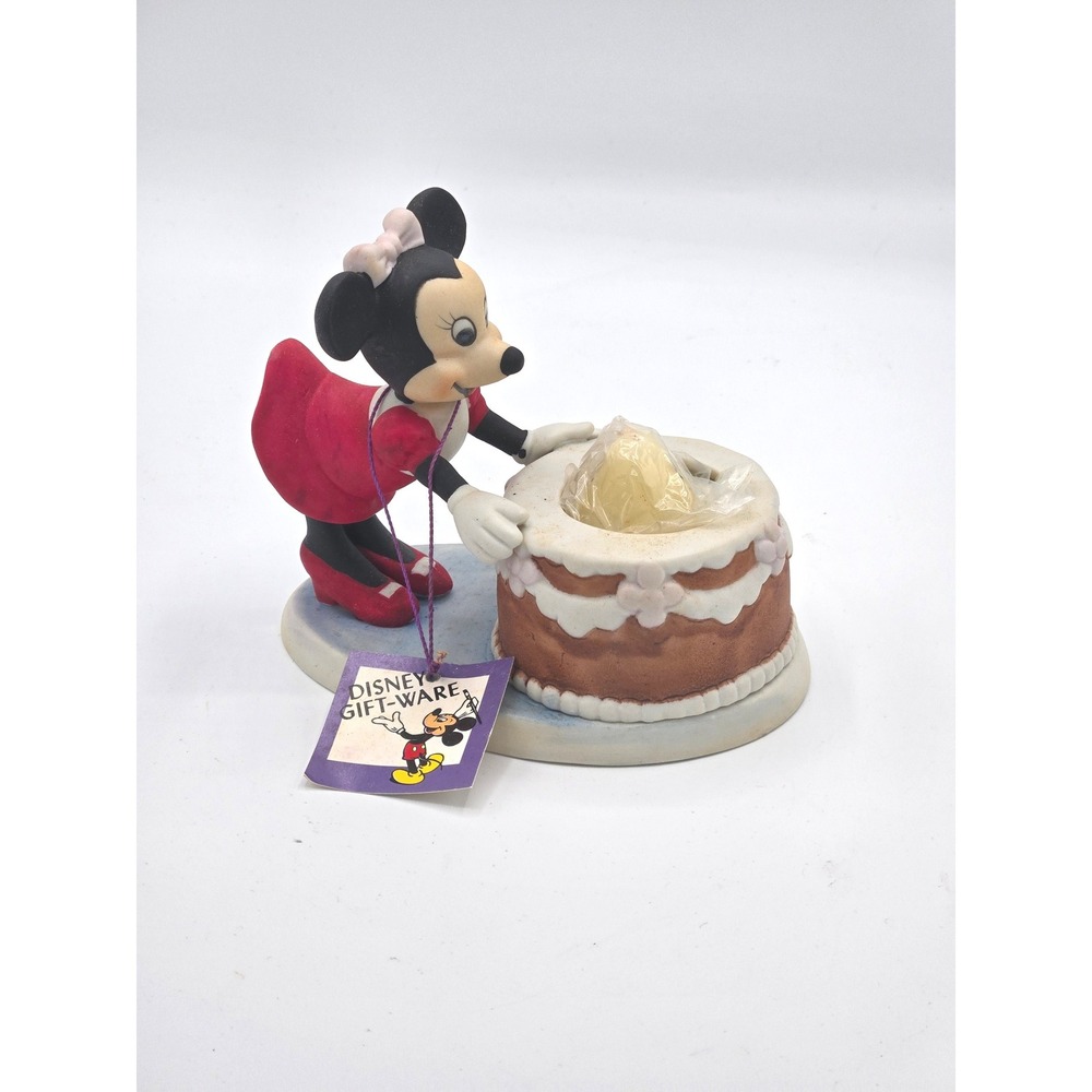 Vintage‎ Royal Orleans Disney  Minnie Mouse Birthday Cake Candle Figurine w/ Box